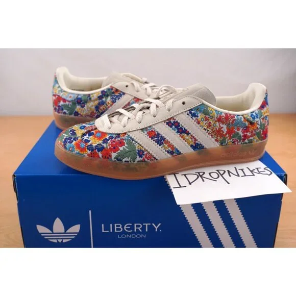 Adidas Gazelle Indoor x Liberty London 'Floral Embroidery' Women's Shoes - Picture 9 of 9